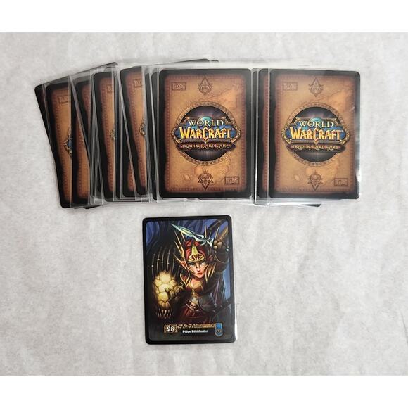 World Of Warcraft TCG Lot Of 45 Holo Cards In Penny Sleeves NM 2010 - Picture 5 of 5